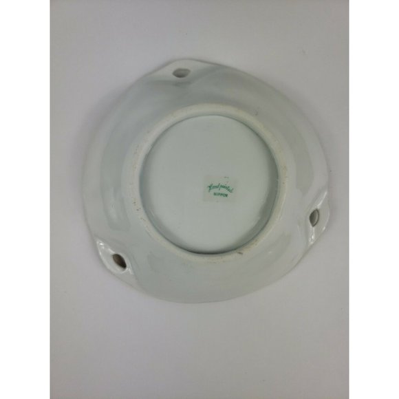 Vintage Hand Painted Gold Border Nippon Nut Candy Bowl Farm House - Picture 5 of 7